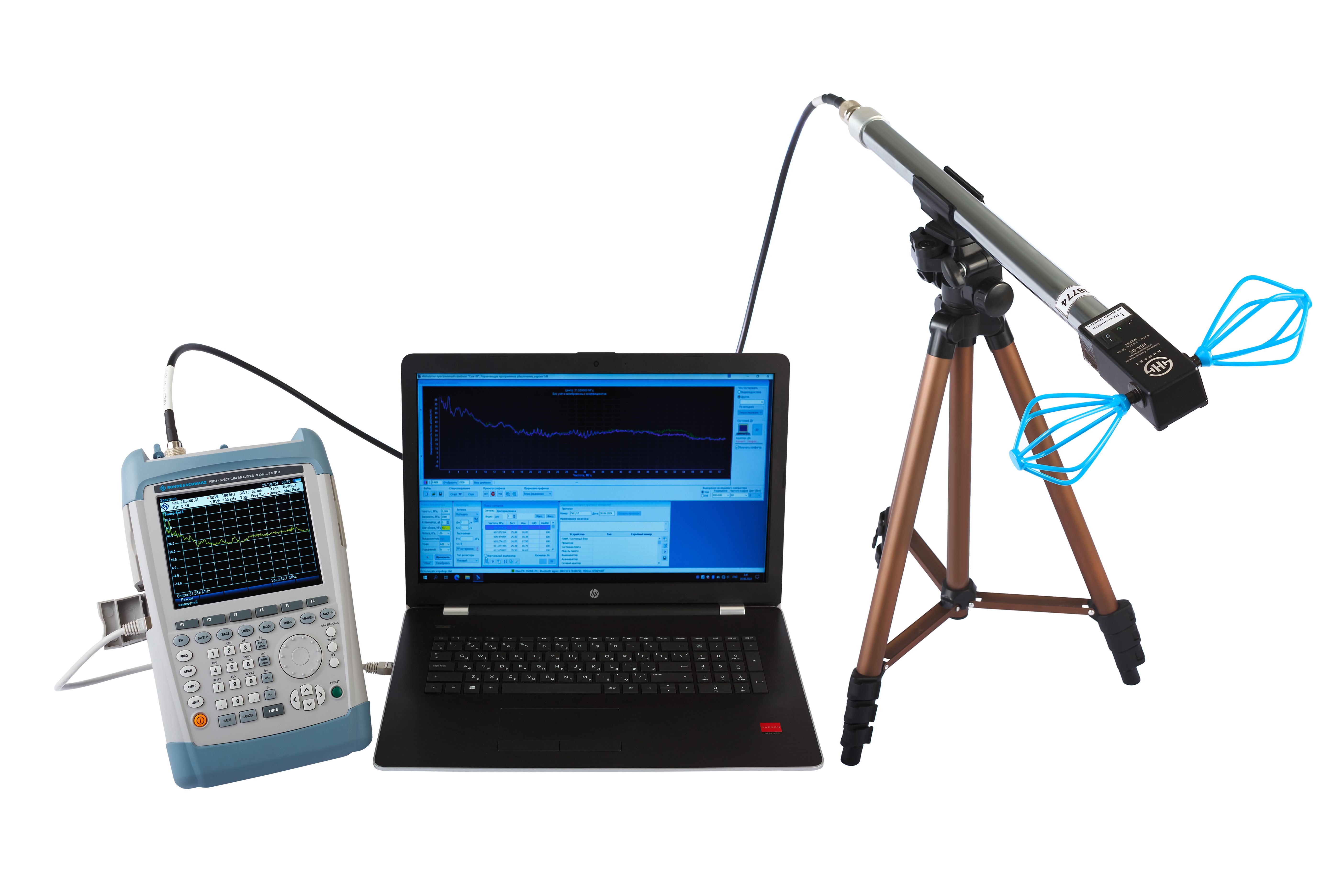 Комплекс автоматизированный мобильный для проведения исследований защищенности информационных ресурсов ПЭВМ от утечки за счет побочных электромагнитных излучений и наводок «СОЖ-М»